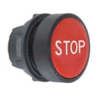 Schneider Electric - Cabeza pulsador rasante roja "STOP"