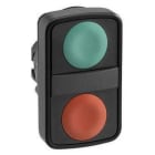 Schneider Electric - Cabeza pulsador doble plástico verde / roja sin marcado