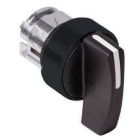 Schneider Electric - Cabeza selector HARMONY XB4 diámetro 22mm negro maneta larga 3 posiciones con retorno