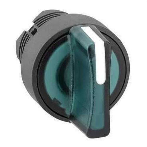Schneider Electric - Cabeza selector diámetro 22 con 3 fijas maneta verde embellecedor plástico