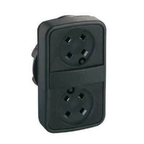 Schneider Electric - Cabeza pulsador doble plástico sin tapa IP66
