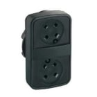 Schneider Electric - Cabeza pulsador doble plástico sin tapa IP66