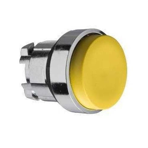 Schneider Electric - Cabeza pulsador diámetro 22 saliente amarillo embellecedor metálico