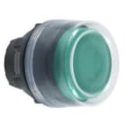Schneider Electric - Cabeza pulsador diámetro 22 con capuchón transparente verde embellecedor plástico