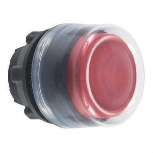Schneider Electric - Cabeza pulsador diámetro 22 con capuchón transparente rojo embellecedor plástico