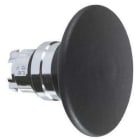 Schneider Electric - Cabeza pulsador seta diámetro 22 60mm negra embellecedor metálico