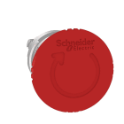Schneider Electric - Cabeza pulsador seta diámetro 40 girar roja embellecedor metálico