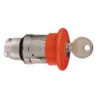Schneider Electric - Cabeza pulsador seta diámetro 40 desenclavamiento roja embellecedor metálico