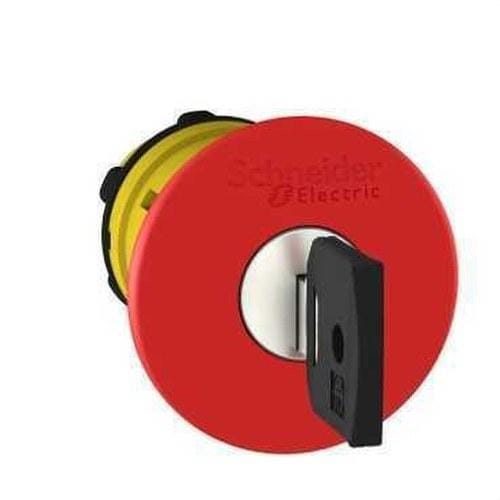 Schneider Electric - Cabeza pulsador seta diámetro 40 desenclavamiento roja embellecedor plástico