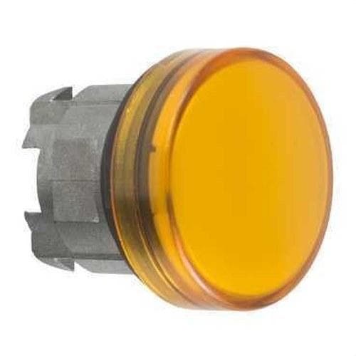 Schneider Electric - Cabeza piloto luminoso diámetro 22 redonda con lente lisa naranja