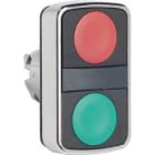 Schneider Electric - Cabeza pulsador doble verde / roja sin marcado IP66
