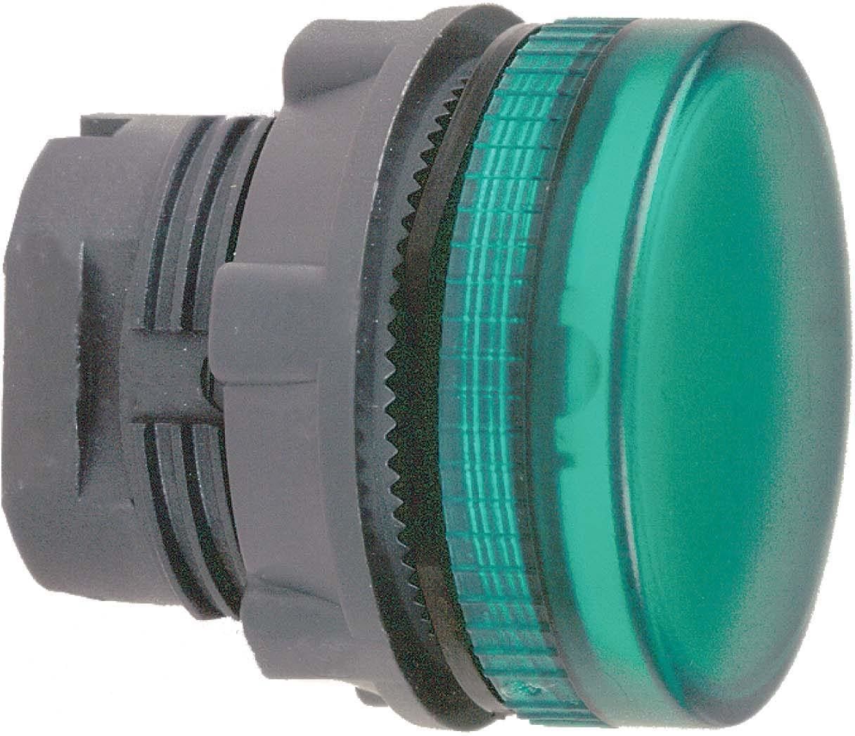 Schneider Electric - Cabeza piloto lámpara BA9s embellecedor plástico verde
