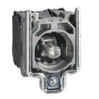 Schneider Electric - Cuerpo diámetro 22mm 230-240V 1 NA/NC con LED blanco tornillo embellecedor metálico