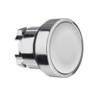 Schneider Electric - Cabeza pulsador diámetro 22 rasante sin placa gris embellecedor metálico