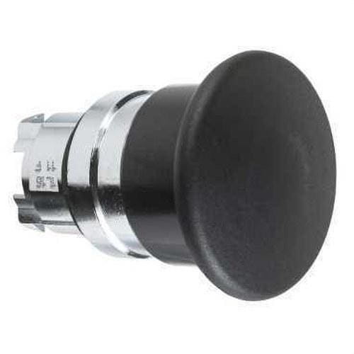 Schneider Electric - Cabeza pulsador seta diámetro 22 40mm negra embellecedor metálico