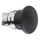 Schneider Electric - Cabeza pulsador seta diámetro 22 40mm negra embellecedor metálico