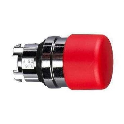 Schneider Electric - Cabeza pulsador seta diámetro 22 30mm roja embellecedor metálico