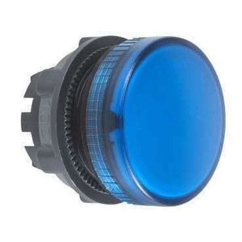 Schneider Electric - Cabeza piloto lámpara BA9s embellecedor plástico azul