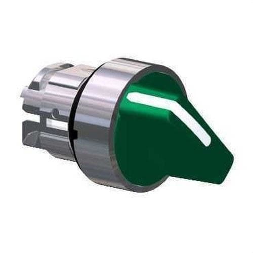 Schneider Electric - Cabeza selector con 2 posiciones maneta corta verde