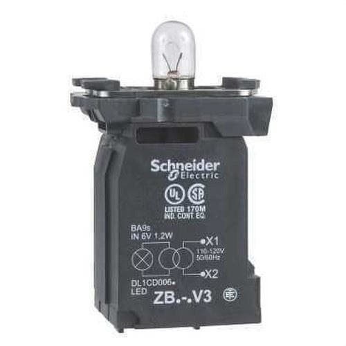 Schneider Electric - Cuerpo diámetro 22mm alimentación directa 110-120V embellecedor plástico