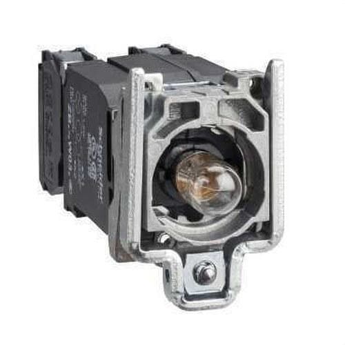 Schneider Electric - Cuerpo diámetro 22mm 110-120V 1 NA/1 NC con transformador embellecedor metálico