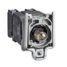 Schneider Electric - Cuerpo diámetro 22mm 110-120V 1 NA/1 NC con transformador embellecedor metálico