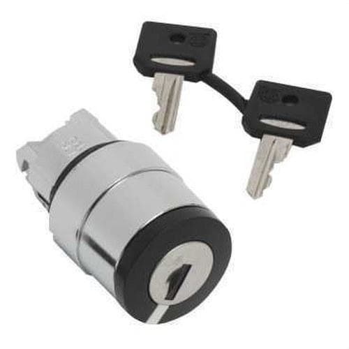 Schneider Electric - Cabeza selector con 2 posiciones cierre con llave 458A