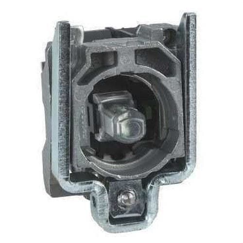 Schneider Electric - Cuerpo diámetro 22mm 24V 2 NA con LED blanco tornillo embellecedor metálico