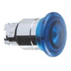 Schneider Electric - Cabeza pulsador seta luminoso enclavamiento azul