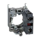 Schneider Electric - Cuerpo diámetro 22mm 1 NC con conexión tornillo embellecedor metálico