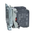 Schneider Electric - Cuerpo diámetro 22mm 2 NC con conexión tornillo embellecedor metálico