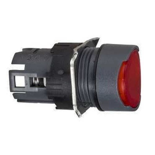Schneider Electric - Cabeza pulsador luminoso diámetro 16 rasante impulsor roja redondo