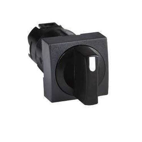 Schneider Electric - Cabeza selector diámetro 16 maneta negra 3 fijas rectangular