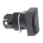 Schneider Electric - Cabeza pulsador diámetro 16 rasante impulsión negro rectangular