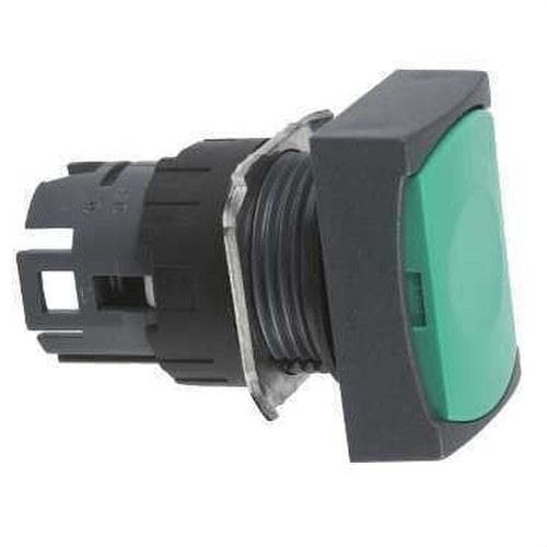 Schneider Electric - Cabeza pulsador diámetro 16 rasante impulsión verde rectangular