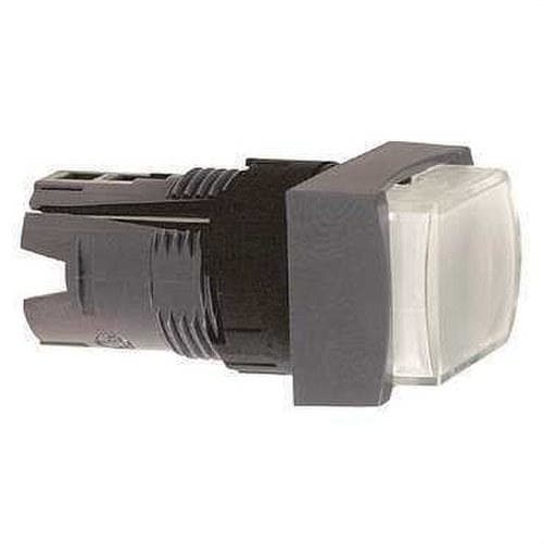 Schneider Electric - Cabeza pulsador luminoso saliente impulsor blanca rectangular