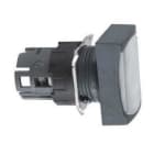 Schneider Electric - Cabeza pulsador luminoso rasante enganche blanca rectangular