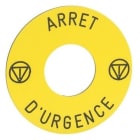 Schneider Electric - ETIQUETA d.45 ARRET D'URGENCE  AMARILLO