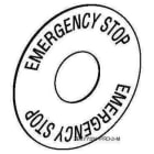 Schneider Electric - Etiqueta diámetro 45 "EMERGENCY STOP" amarillo