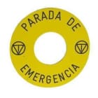 Schneider Electric - Etiqueta D45 parada emergencia