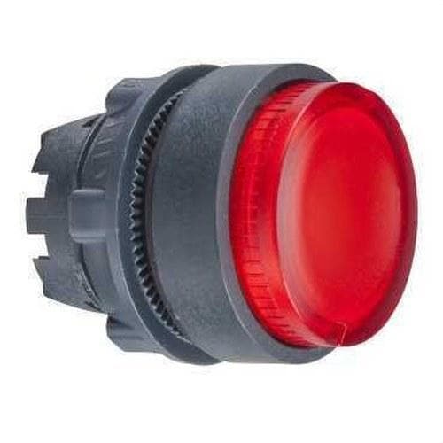 Schneider Electric - Cabeza pulsador luminoso diámetro 22 saliente roja embellecedor plástico