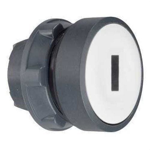 Schneider Electric - Cabeza pulsador luminoso diámetro 22 rasante blanca embellecedor plástico