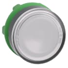 Schneider Electric - Cabeza pulsador luminoso diámetro 22 rasante blanca embellecedor plástico