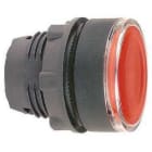Schneider Electric - Cabeza pulsador luminoso diámetro 22 rasante roja embellecedor plástico