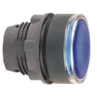 Schneider Electric - Cabeza pulsador luminoso diámetro 22 rasante azul embellecedor plástico