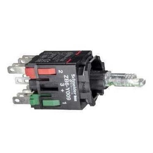 Schneider Electric - Cuerpo pulsador diámetro 16 12-24V 1 NA/CC amarillo LED integrado