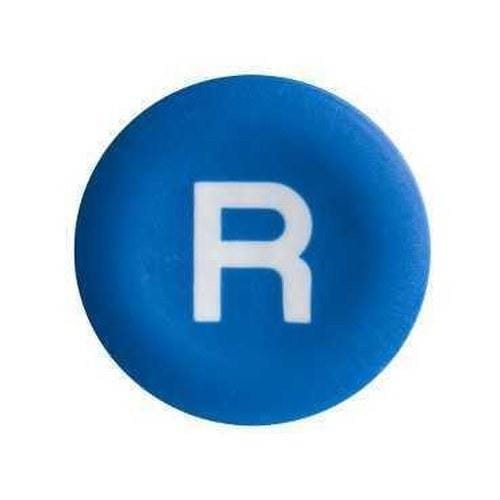 Schneider Electric - Placa marcada para pulsador azul R blanca