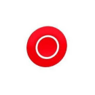 Schneider Electric - Tapa fondo rojo tapa "0" blanco