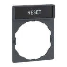 Schneider Electric - Portaetiquetas con etiqueta RESET