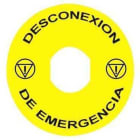 Schneider Electric - Etiqueta desconexión emergencia 60